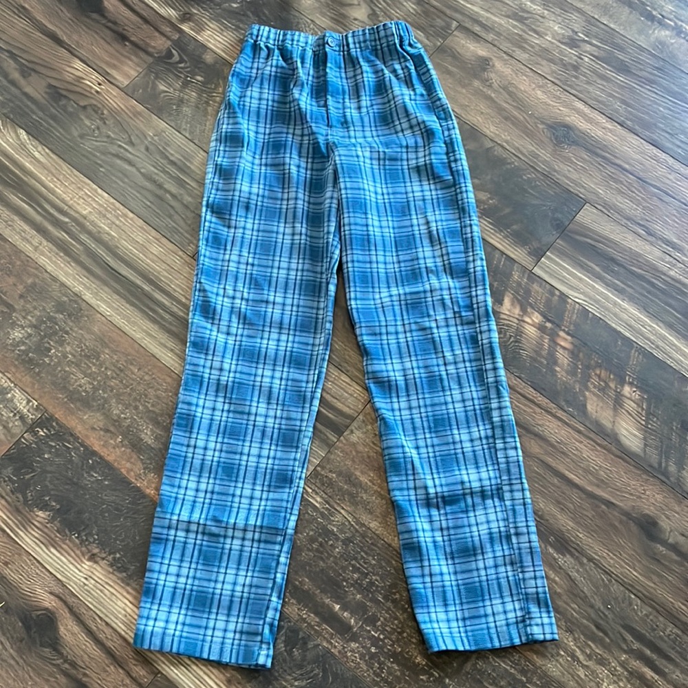 Blue Plaid Tilden Pants - Brandy Melville / John Galt